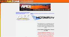 Desktop Screenshot of hotairzone.com